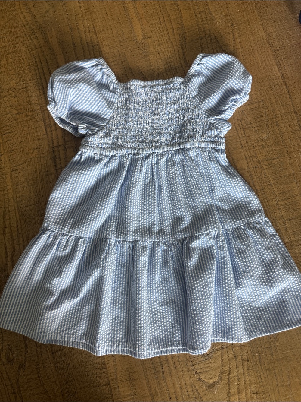 Old Navy Blue and White Striped Toddler Dress
